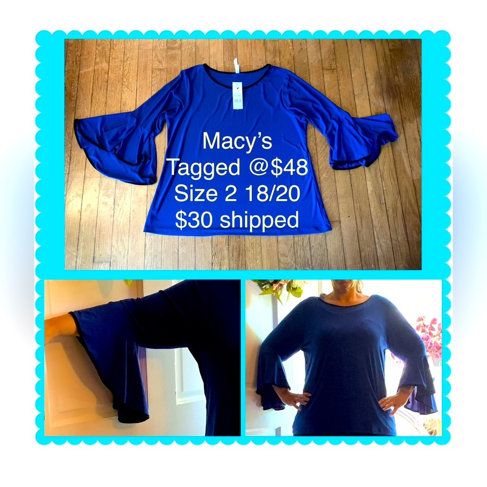 Macys bell sleeve top